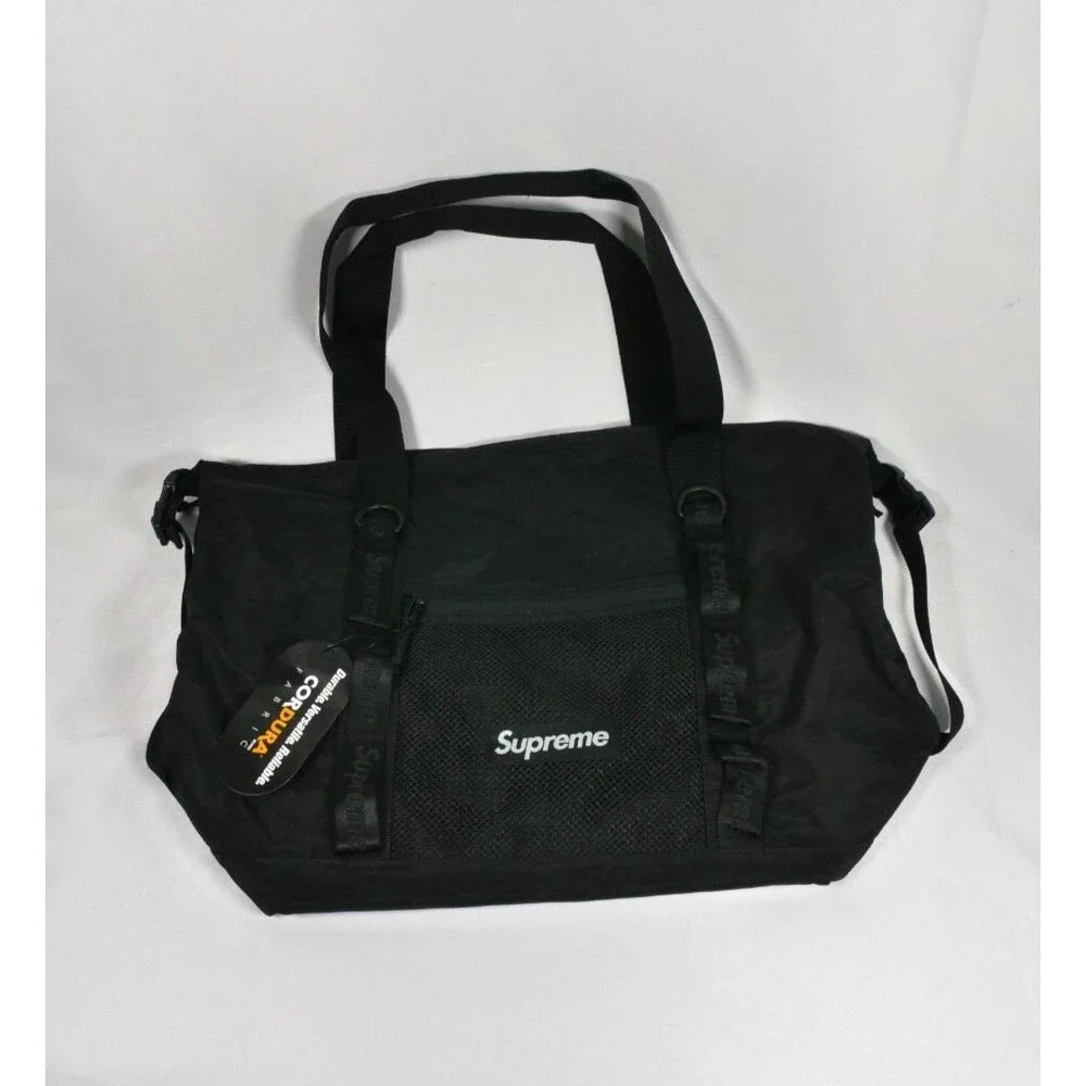 Supreme Black Canvas Tote Bag FW20 - 25L